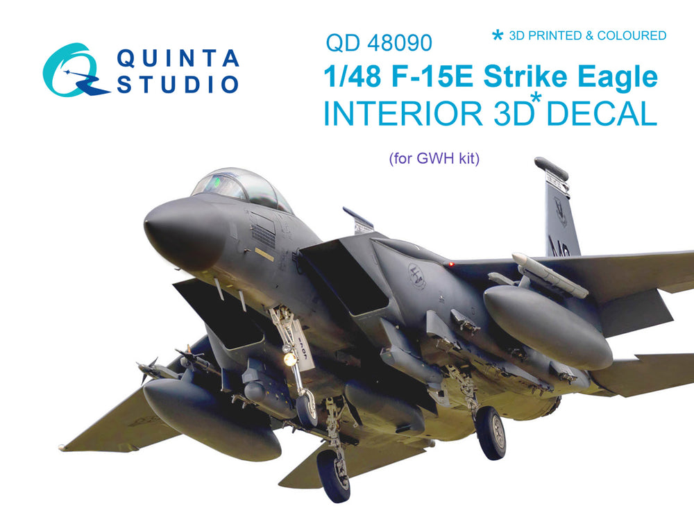 Quinta Studio QD48090 1:48 F-15E Eagle 3D Interior Decal