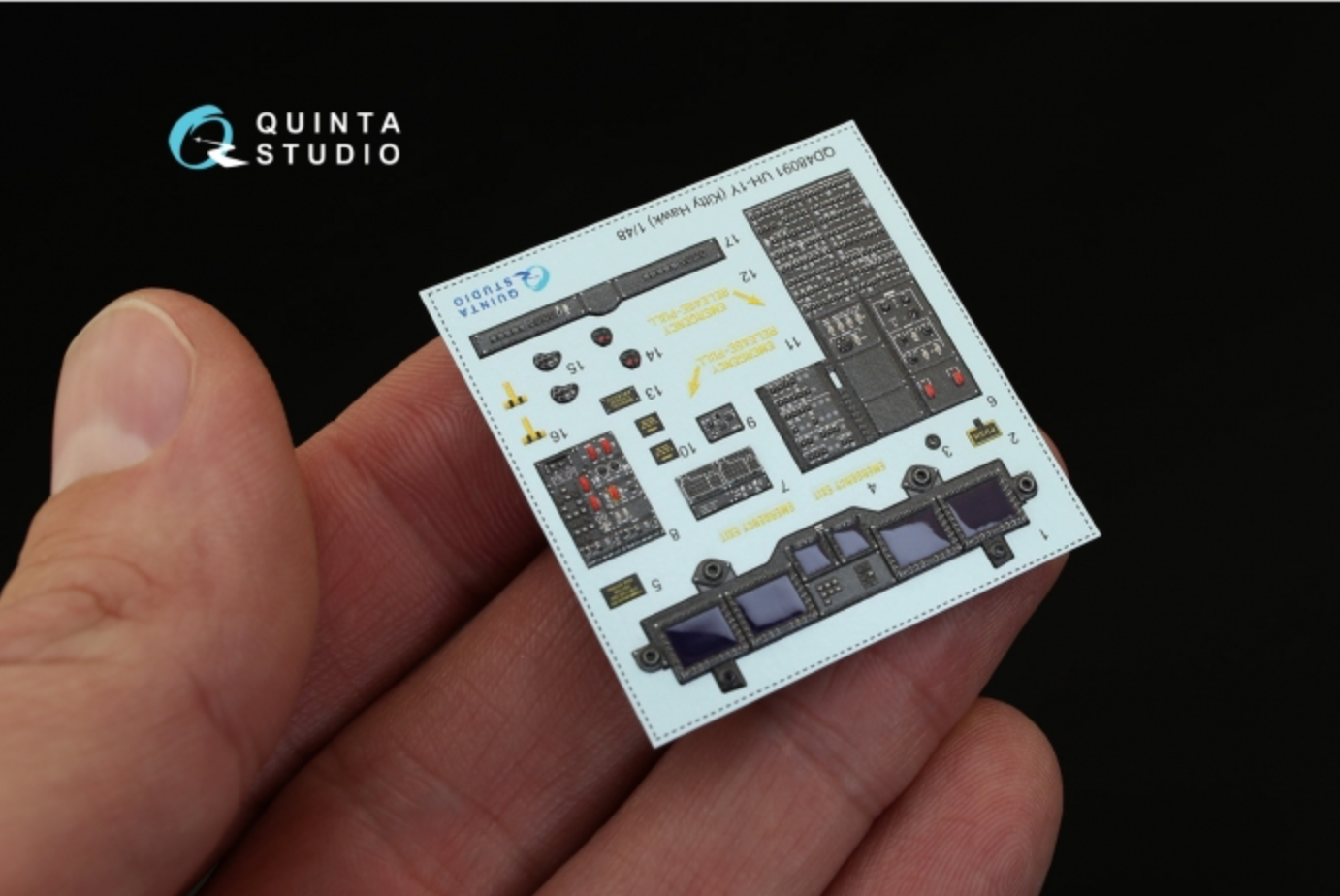 Quinta Studio QD48091 1:48 UH-1Y Venom 3D Interior Decal