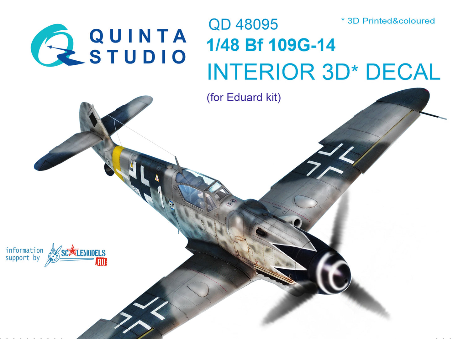 Quinta Studio QD48095 1:48 Bf-109G-14 3D Interior Decal
