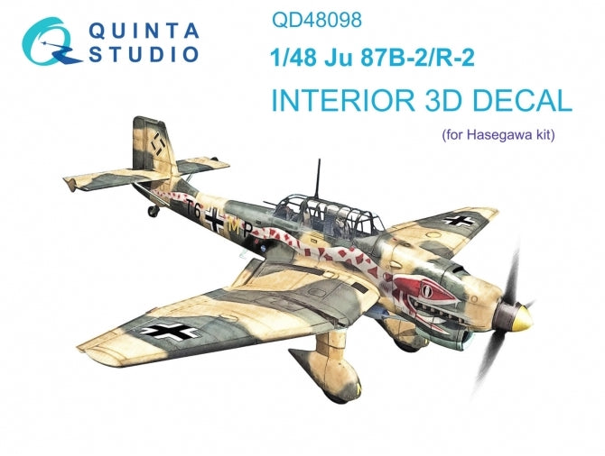 Quinta Studio QD48098 1:48 Ju-87B-2/R-2 3D Interior Decal