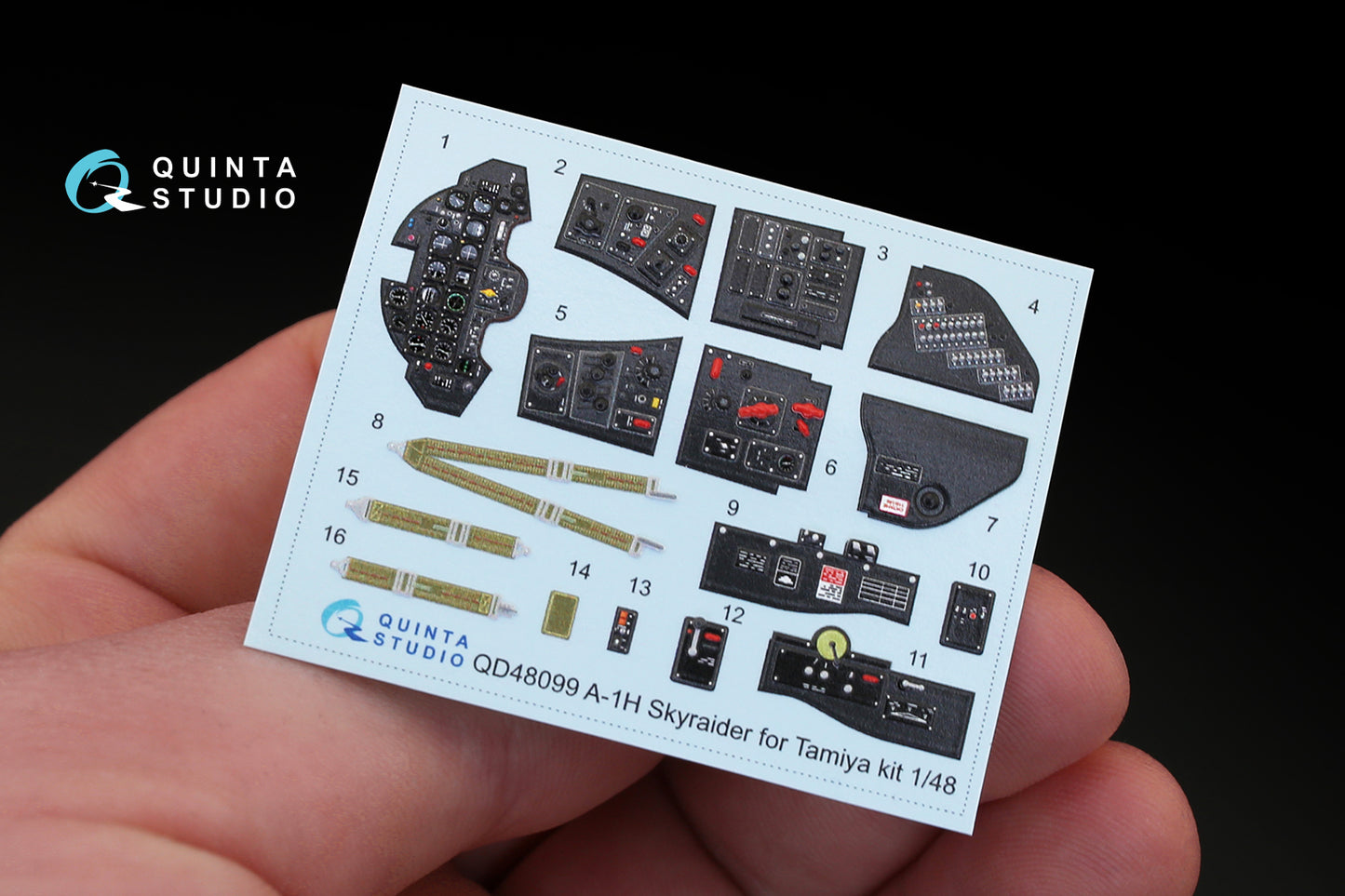 Quinta Studio QD48099 1:48 A-1H Skyraider 3D Interior Decal