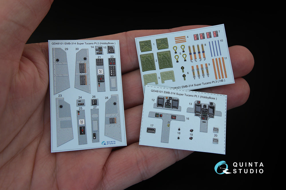 Quinta Studio QD48101 1:48 EMB-314 Super Tucano 3D Interior Decal