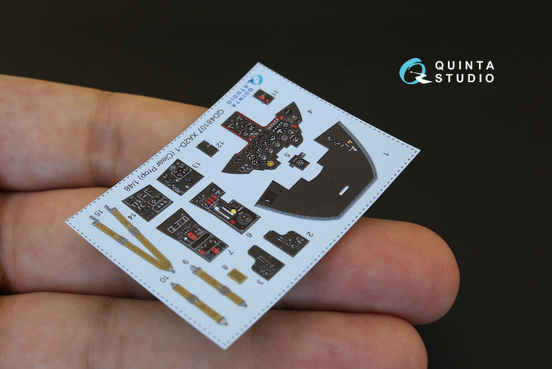 Quinta Studio QD48107 1:48 Douglas XA2D-1 3D-Printed Interior Decals