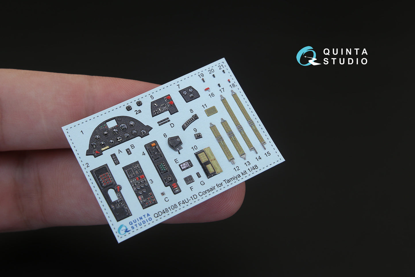 Quinta Studio QD48108 1:48 F4U-1D Corsair 3D Interior Decal