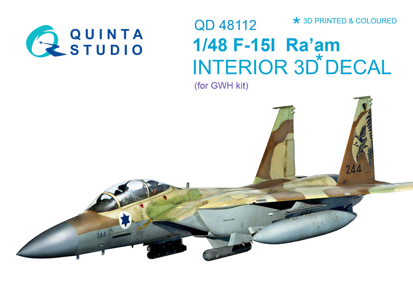Quinta Studio QD48112 1:48 F-15I Eagle 3D Interior Decal