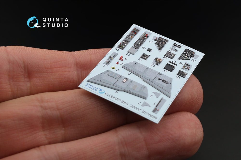 Quinta Studio QD48113 1:48 Mirage 2000C 3D Interior Decal