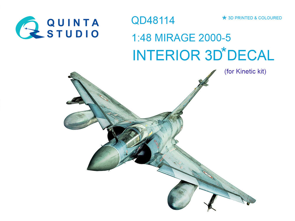 Quinta Studio QD48114 1:48 Mirage 2000-5 3D Interior Decal