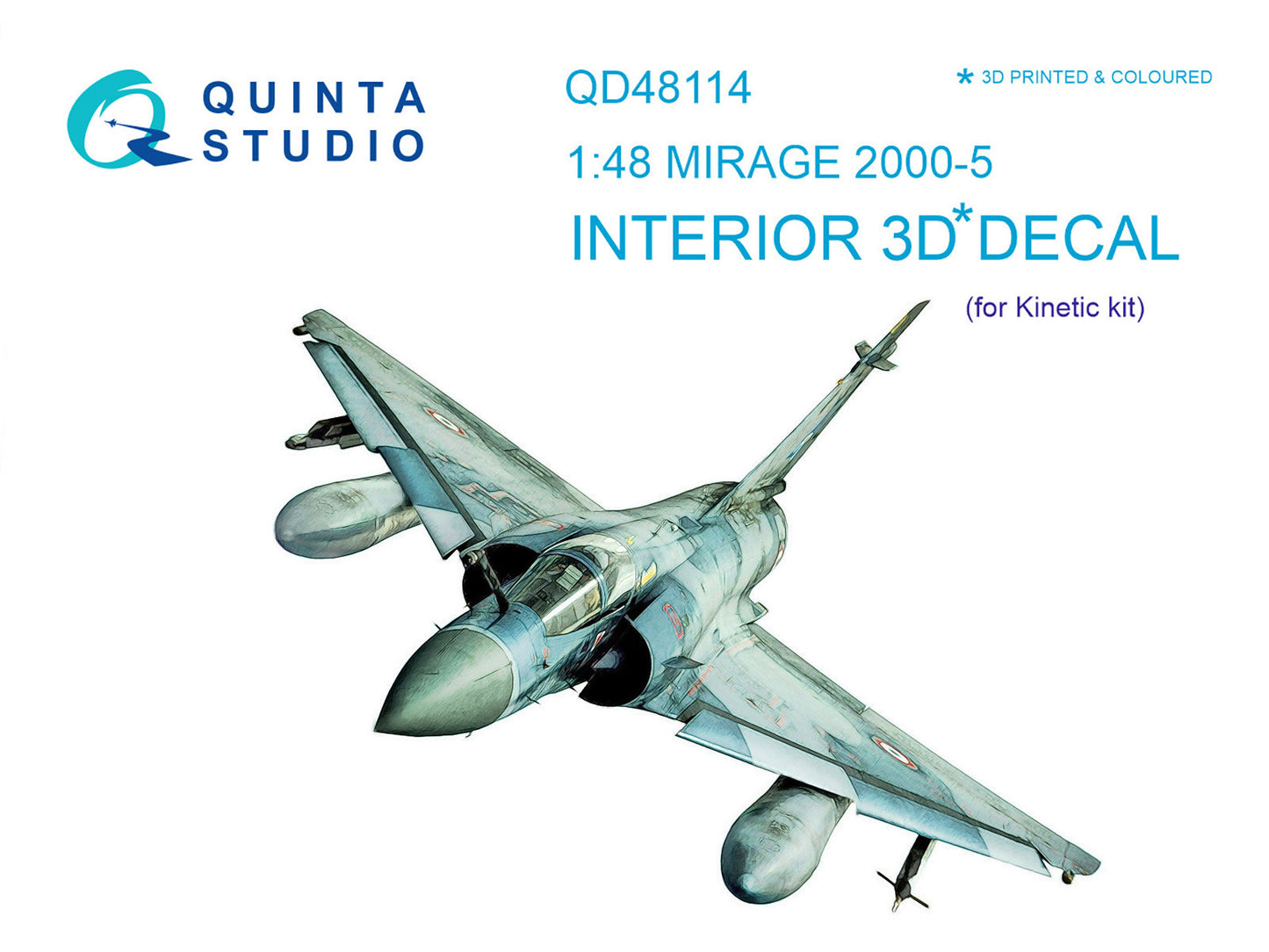 Quinta Studio QD48114 1:48 Mirage 2000-5 3D Interior Decal