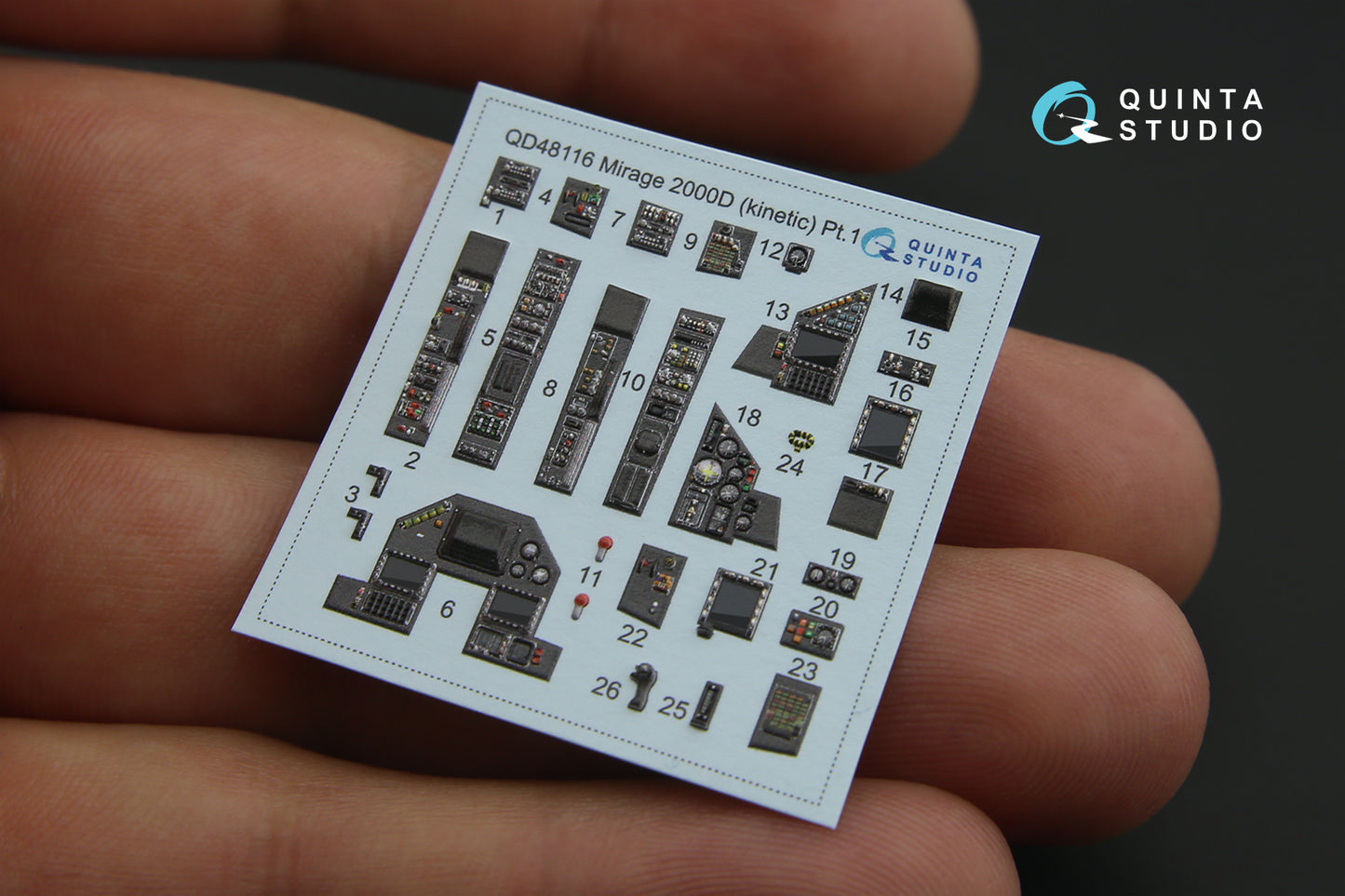 Quinta Studio QD48116 1:48 Mirage 2000D 3D Interior Decal