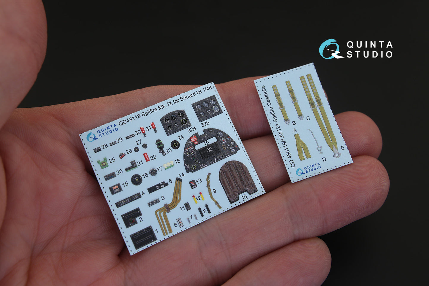 Quinta Studio QD48119 1:48 Spitfire Mk.IX 3D Interior Decal