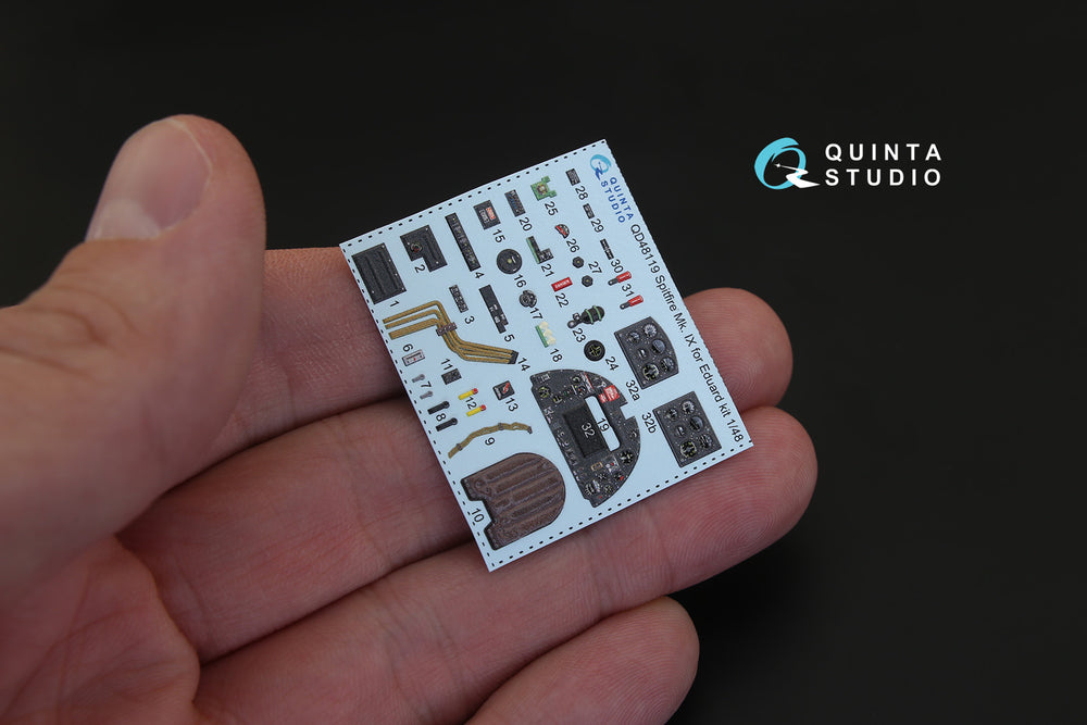 Quinta Studio QD48119 1:48 Spitfire Mk.IX 3D Interior Decal