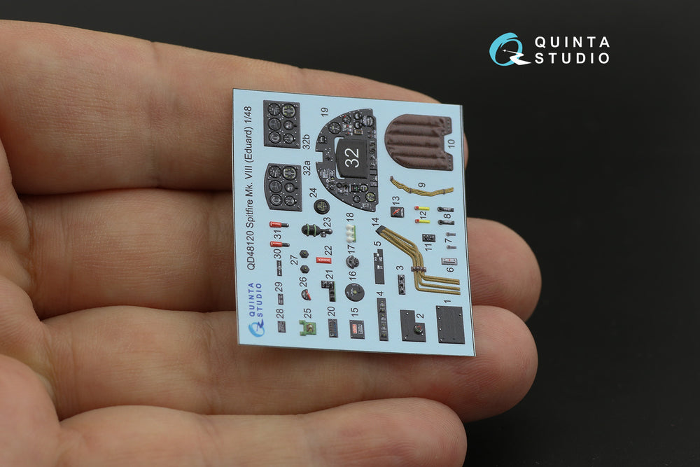 Quinta Studio QD48120 1:48 Spitfire Mk.VIII 3D Interior Decal