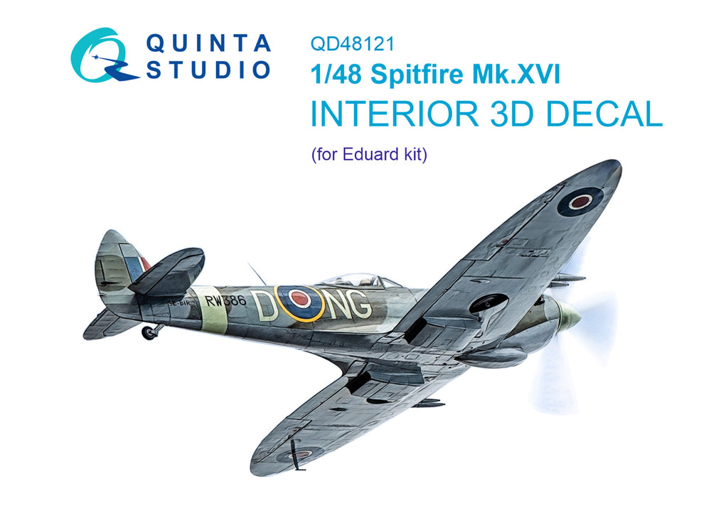 Quinta Studio QD48121 1:48 Spitfire Mk.XVI 3D Interior Decal