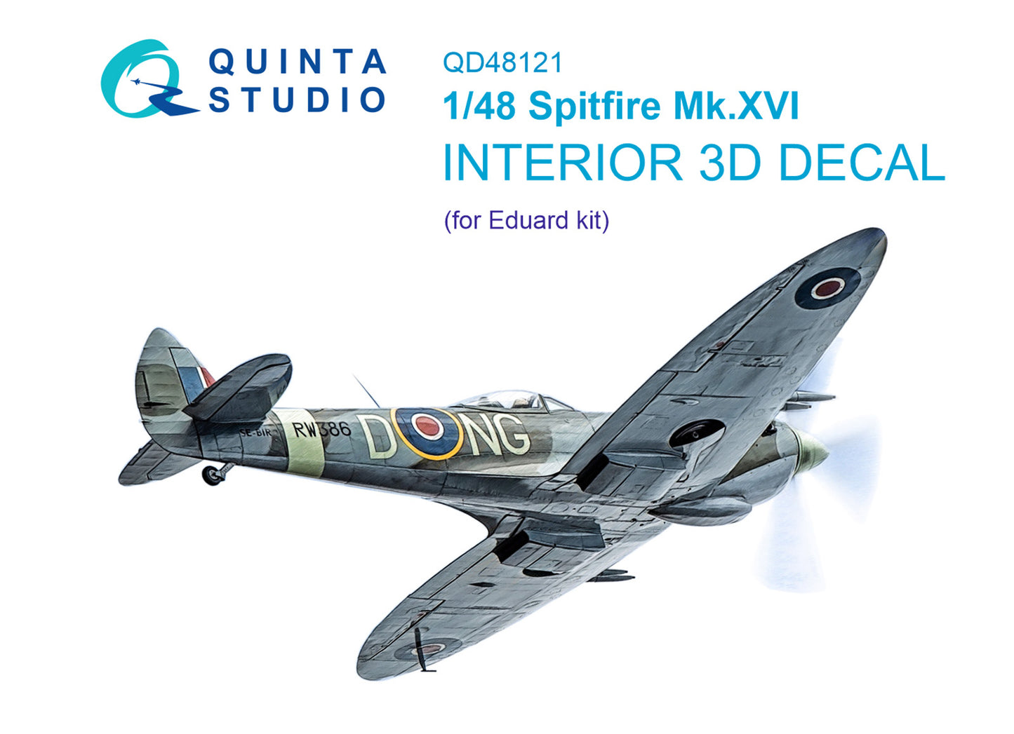 Quinta Studio QD48121 1:48 Spitfire Mk.XVI 3D Interior Decal