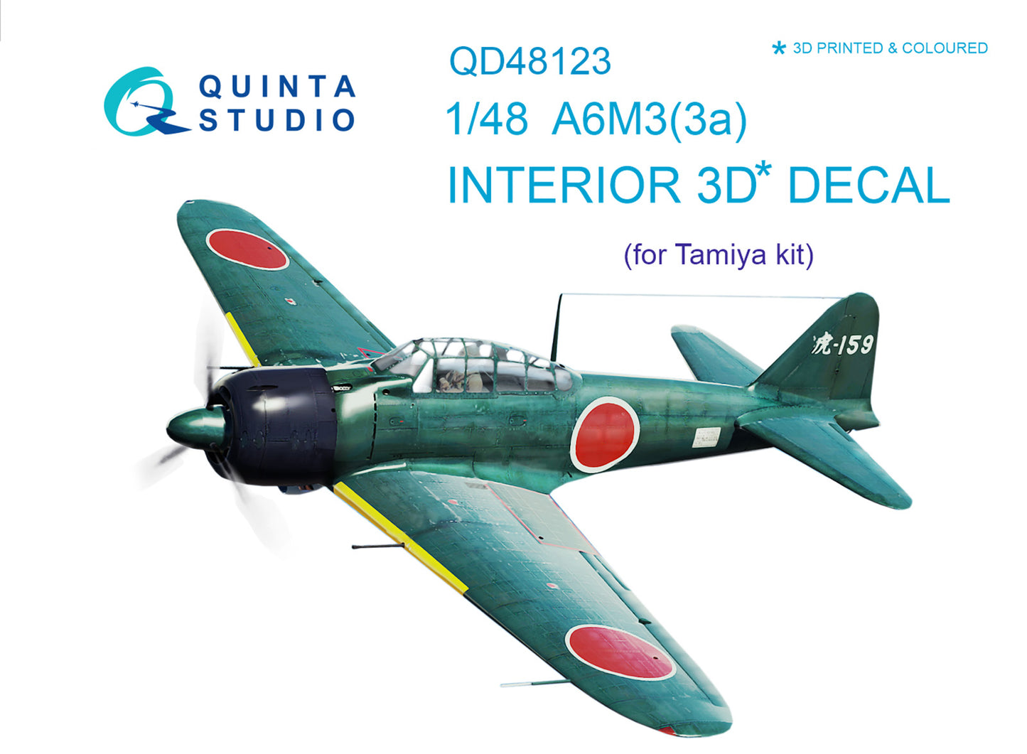 Quinta Studio QD48123 1:48 A6M3 Zero 3D Interior Decal