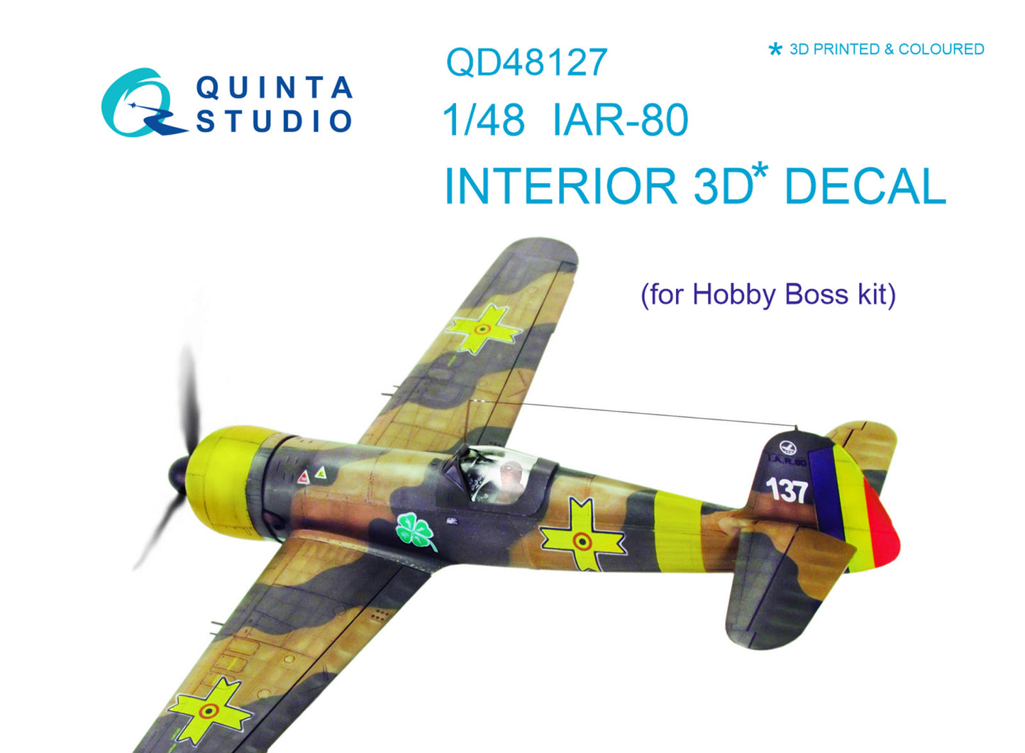 Quinta Studio QD48127 1:48 IAR IAR-80 3D-Printed Interior Decals