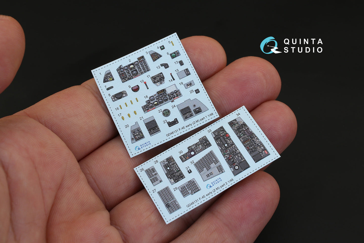 Quinta Studio QD48131 1:48 F-4E/EJ Early Phantom 3D Interior Decal