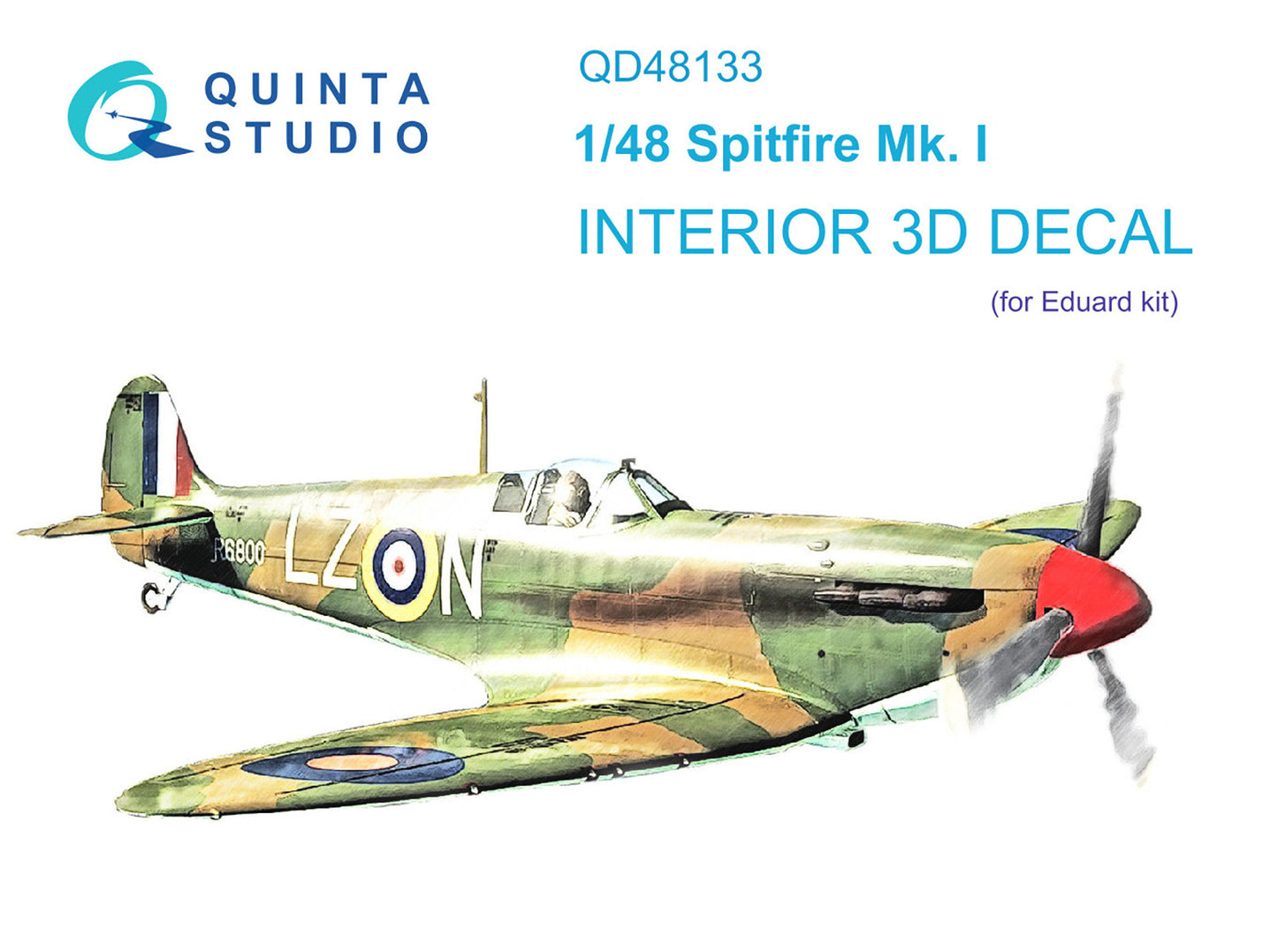 Quinta Studio QD48133 1:48 Spitfire Mk.I 3D Interior Decal