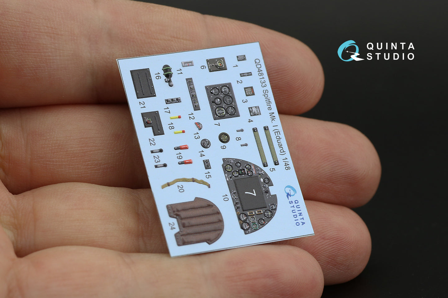 Quinta Studio QD48133 1:48 Spitfire Mk.I 3D Interior Decal