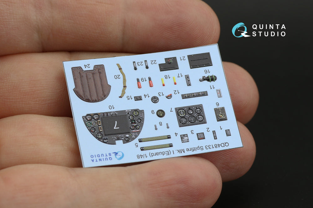 Quinta Studio QD48133 1:48 Spitfire Mk.I 3D Interior Decal