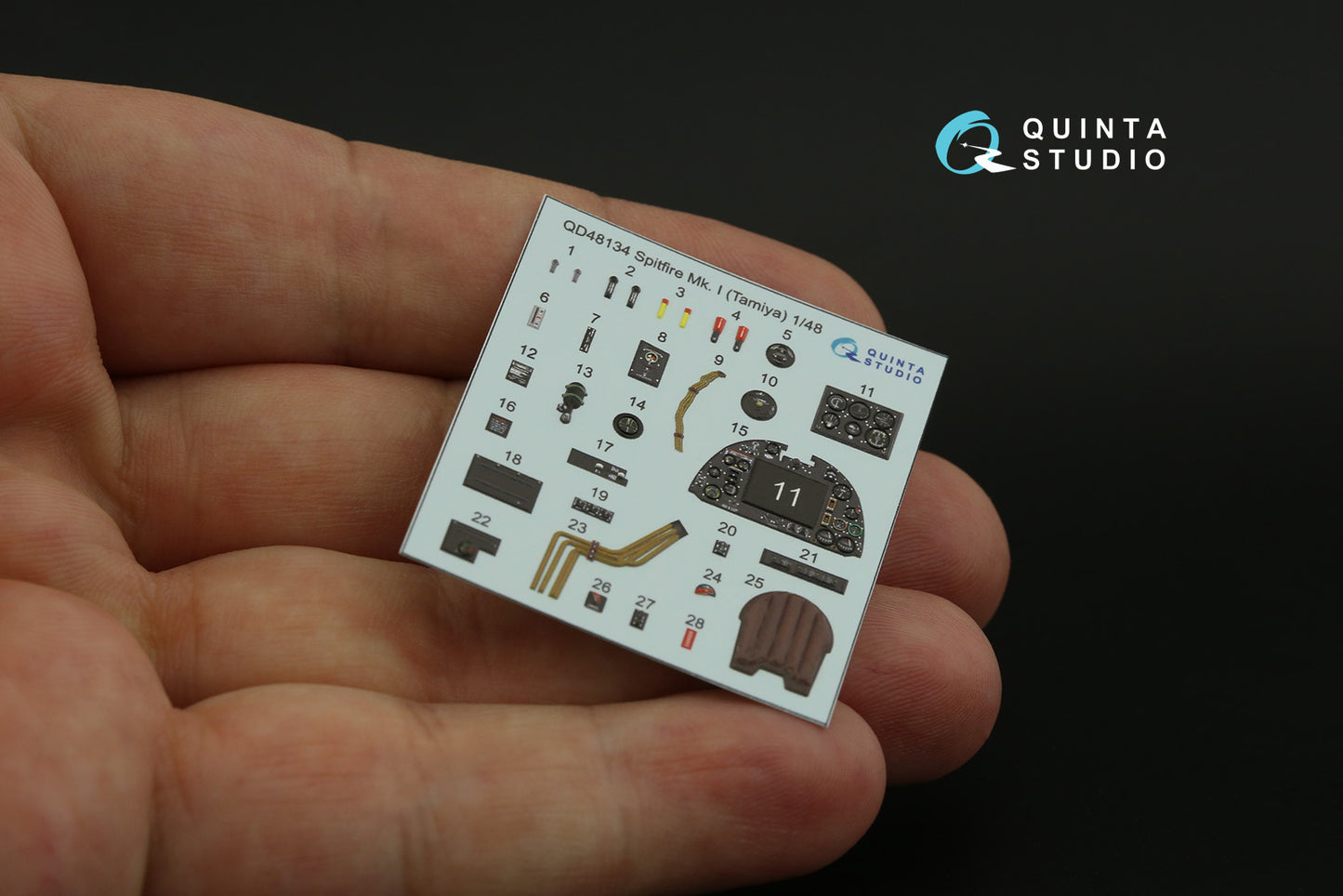Quinta Studio QD48134 1:48 Spitfire Mk.I 3D Interior Decal