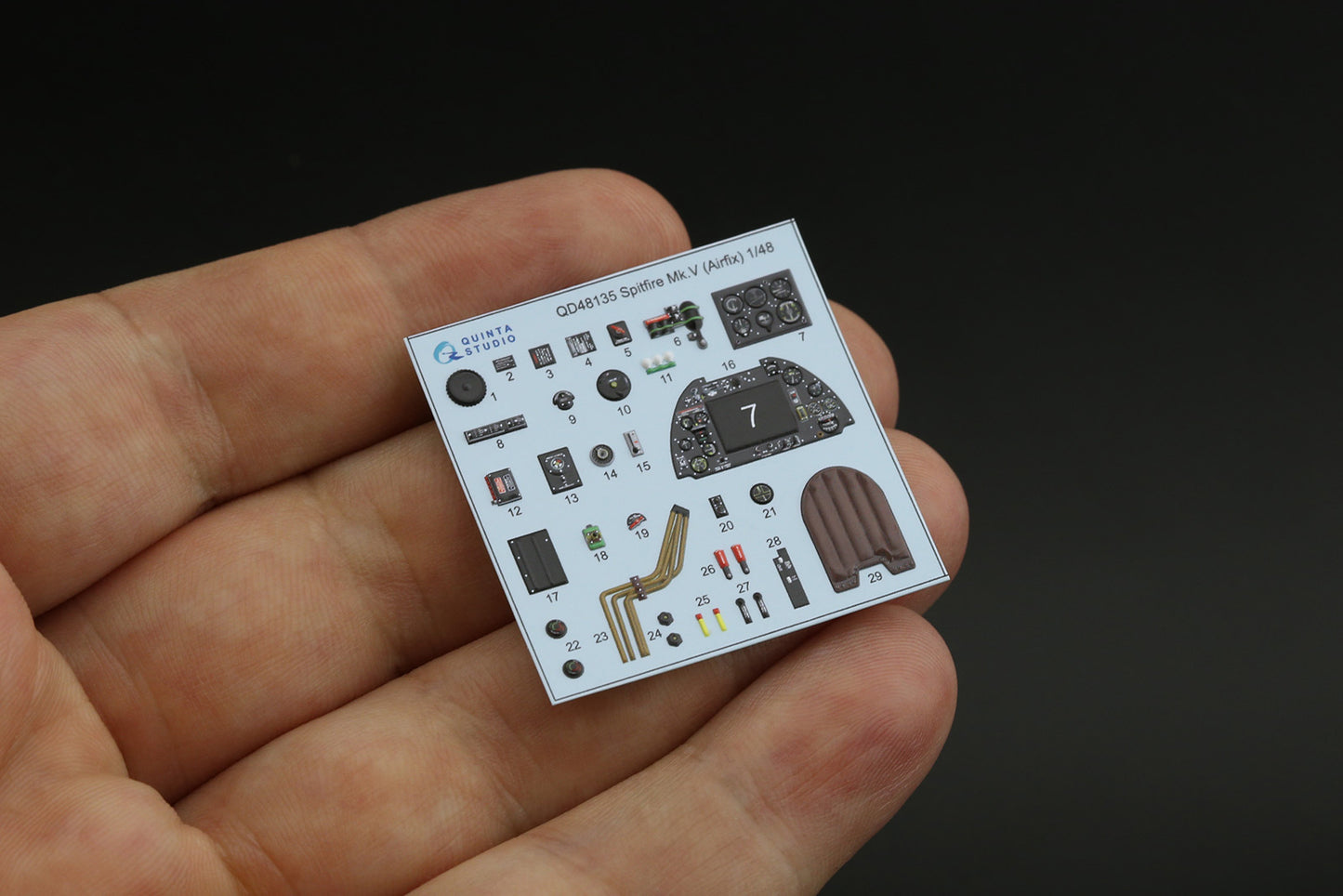 Quinta Studio QD48135 1:48 Spitfire Mk.V 3D Interior Decal