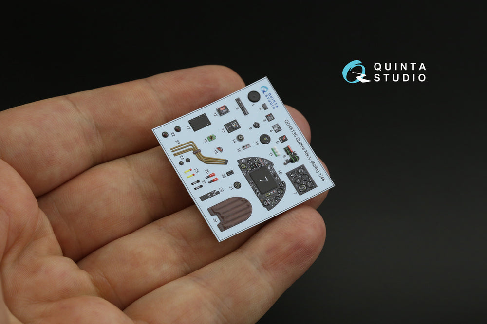 Quinta Studio QD48135 1:48 Spitfire Mk.V 3D Interior Decal