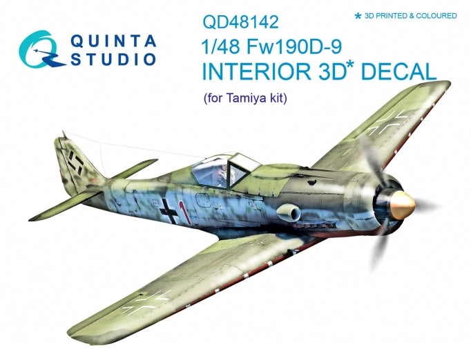 Quinta Studio QD48142 1:48 Fw-190D-9 3D Interior Decal
