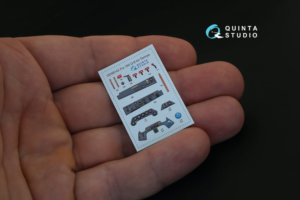 Quinta Studio QD48142 1:48 Fw-190D-9 3D Interior Decal