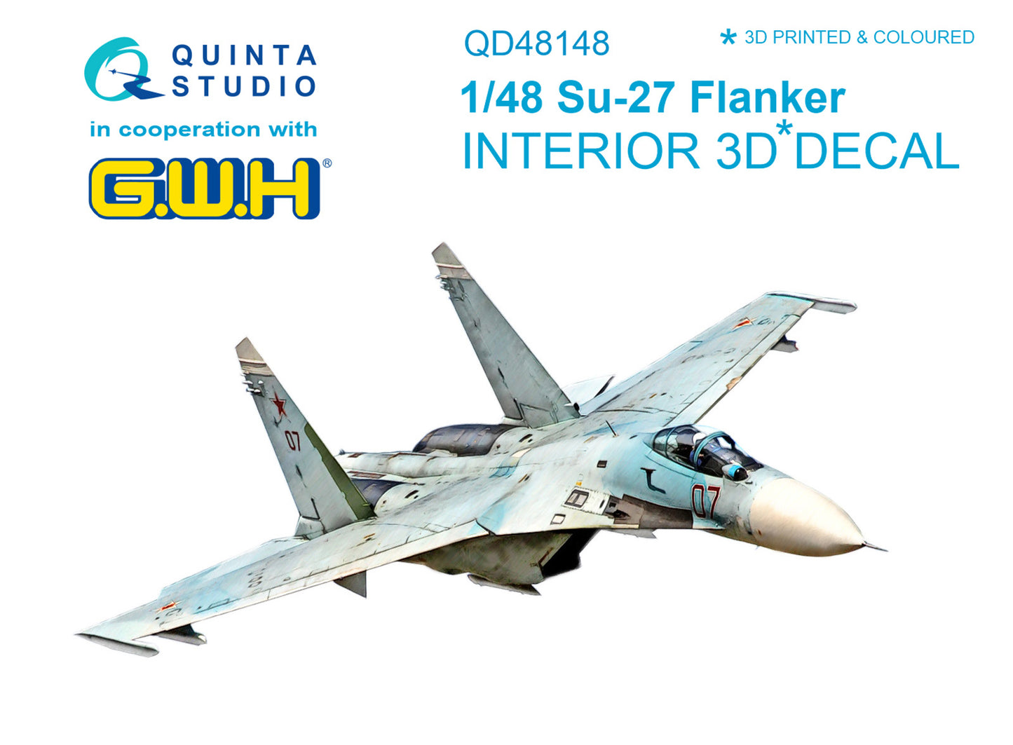 Quinta Studio QD48148 1:48 Su-27 Flanker 3D Interior Decal