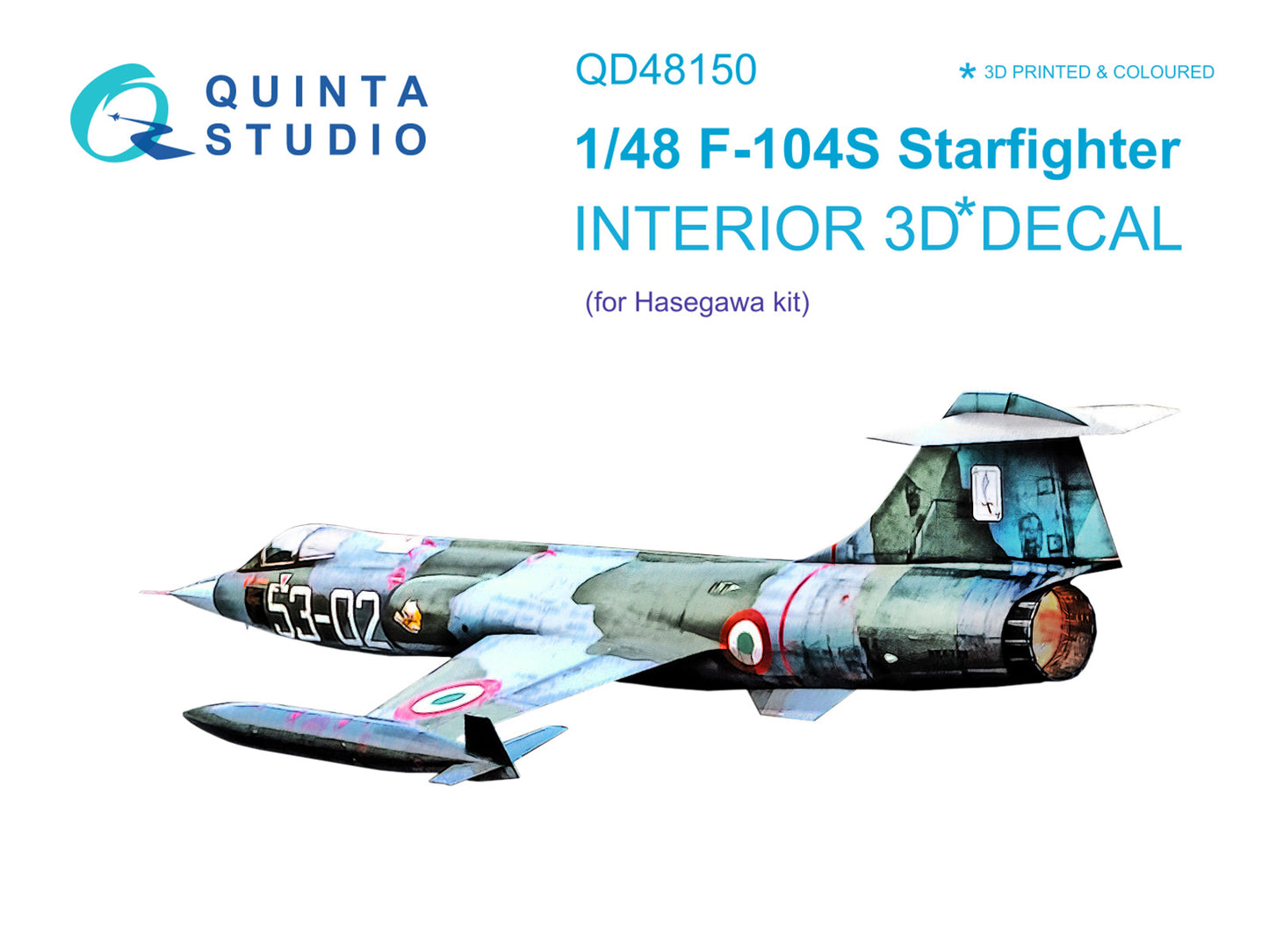Quinta Studio QD48150 1:48 F-104S Starfighter 3D Interior Decal
