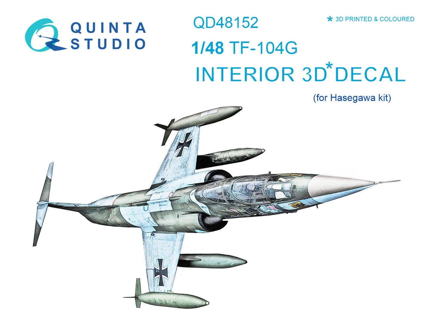 Quinta Studio QD48152 1:48 TF-104G Starfighter 3D Interior Decal