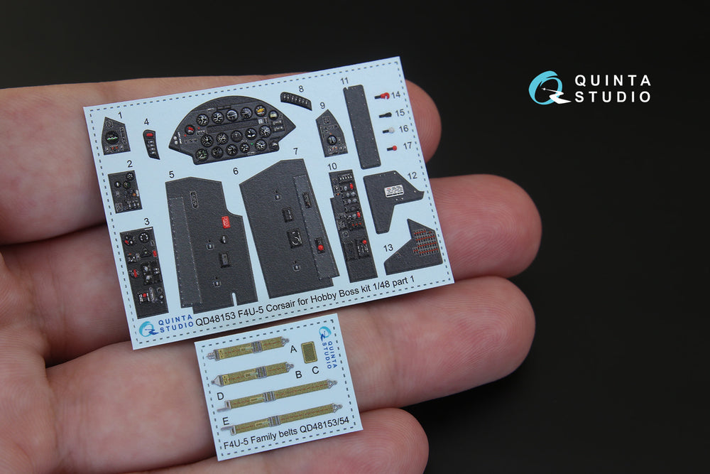 Quinta Studio QD48153 1:48 F4U-5 Corsair 3D Interior Decal