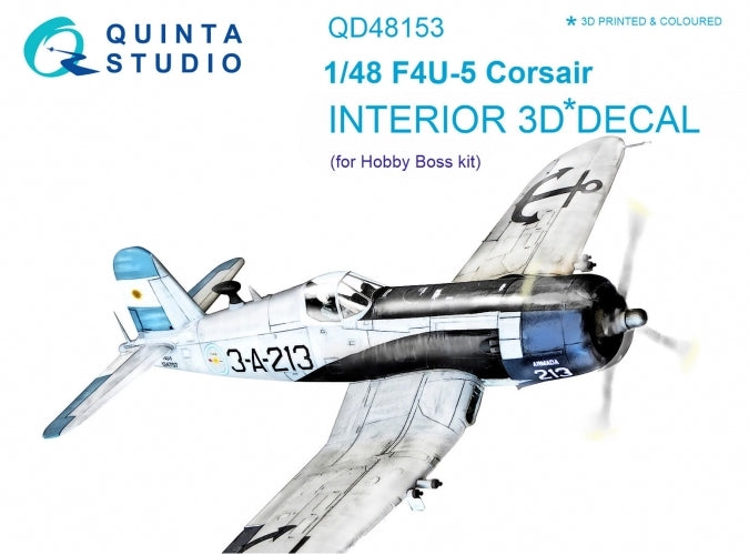 Quinta Studio QD48153 1:48 F4U-5 Corsair 3D Interior Decal