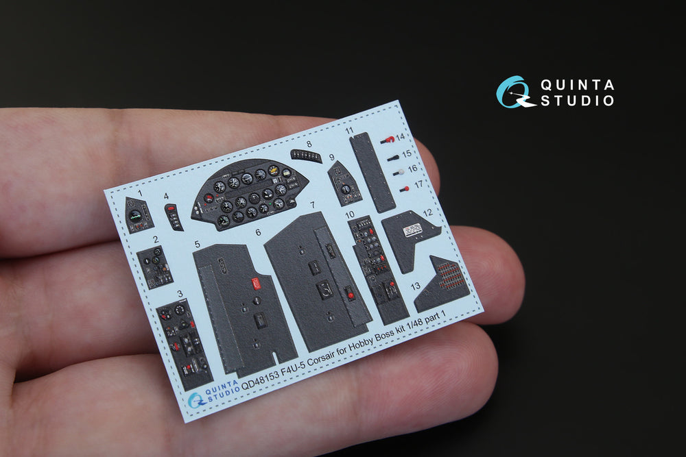 Quinta Studio QD48153 1:48 F4U-5 Corsair 3D Interior Decal