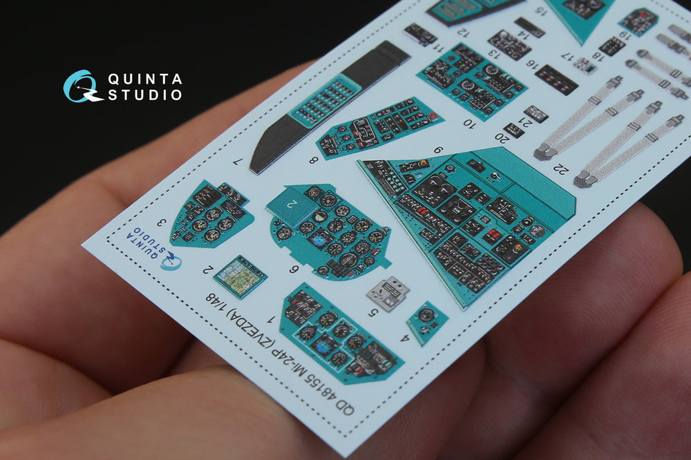 Quinta Studio QD48155 1:48 Mil Mi-24P 3D-Printed Interior Decals