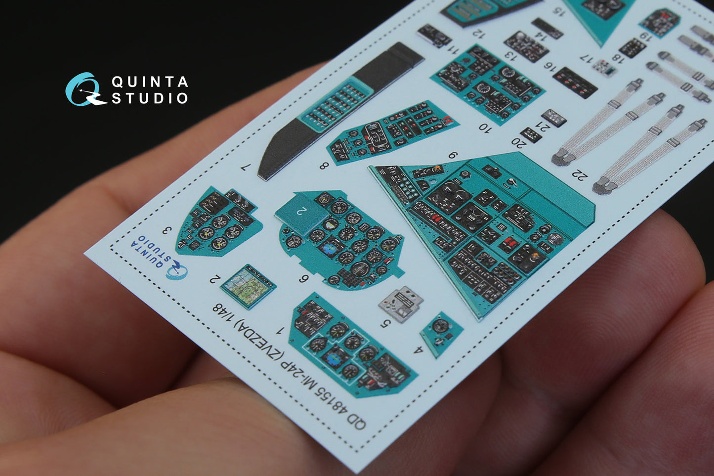 Quinta Studio QD48155 1:48 Mil Mi-24P 3D-Printed Interior Decals