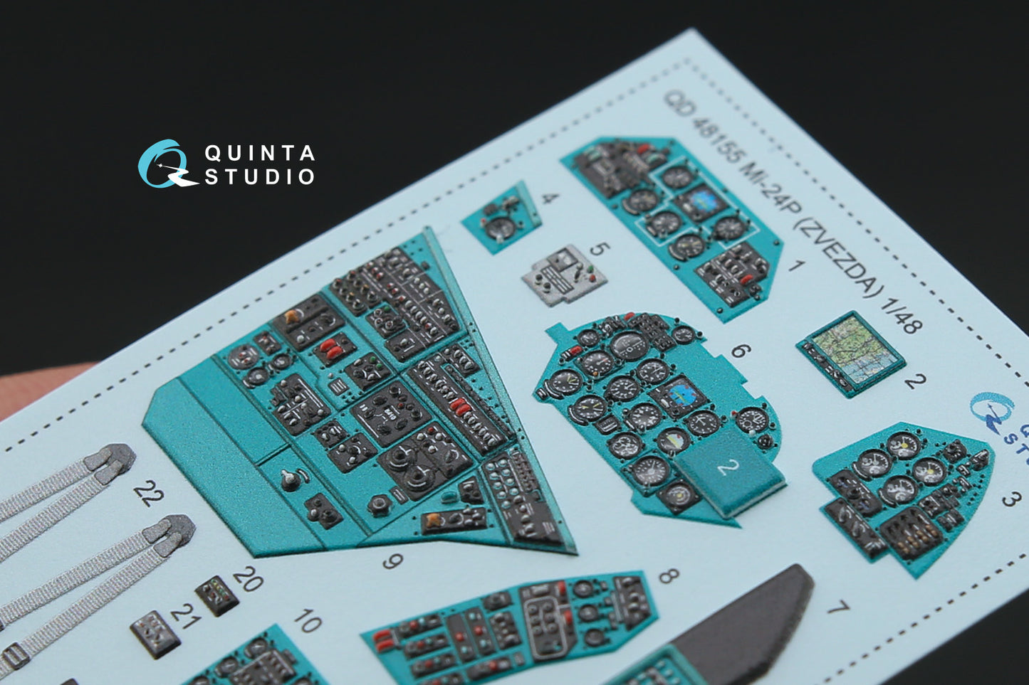 Quinta Studio QD48155 1:48 Mil Mi-24P 3D-Printed Interior Decals
