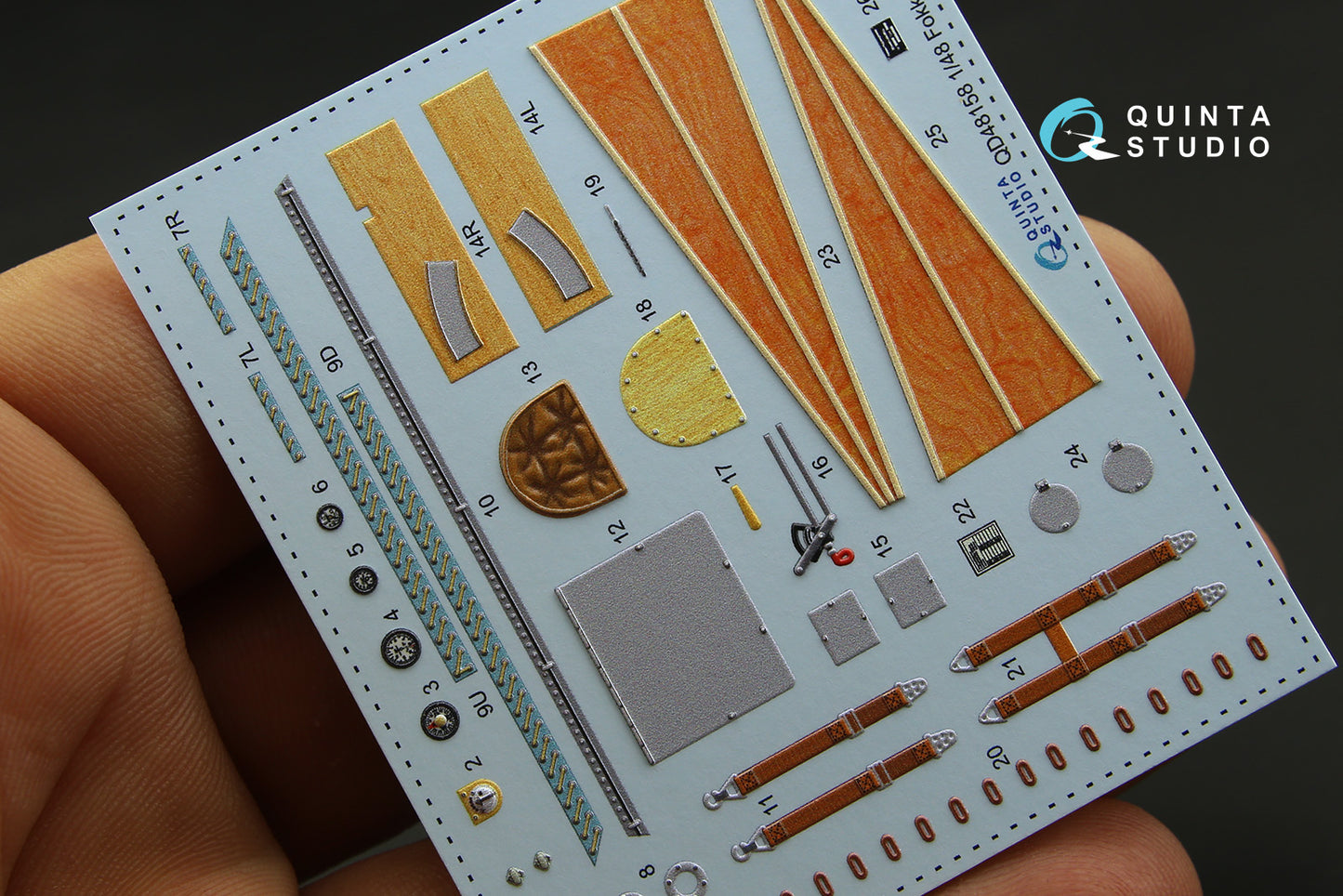Quinta Studio QD48158 1:48 Fokker Dr.I 3D-Printed Interior Decals