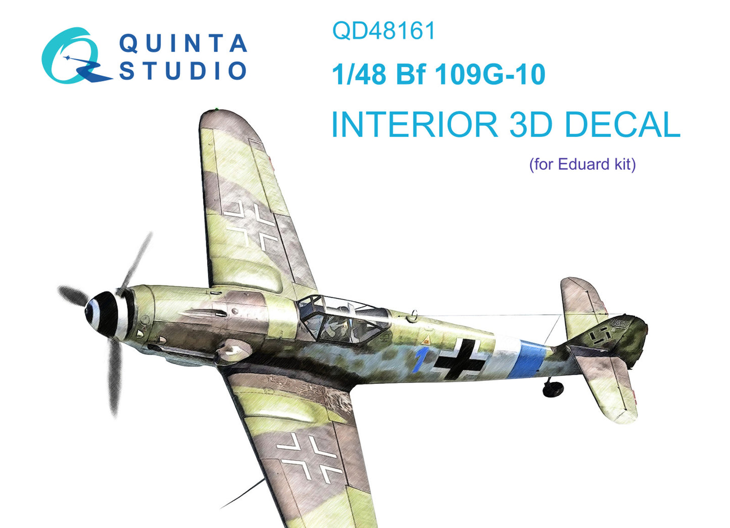 Quinta Studio QD48161 1:48 Bf-109G-10 3D Interior Decal