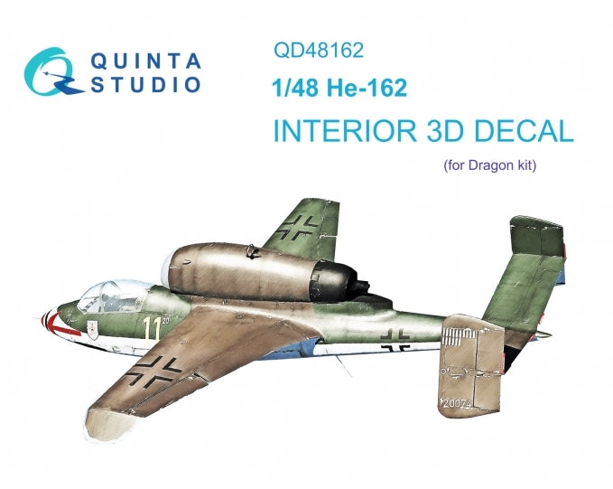 Quinta Studio QD48162 1:48 He-162A-2 3D Interior Decal