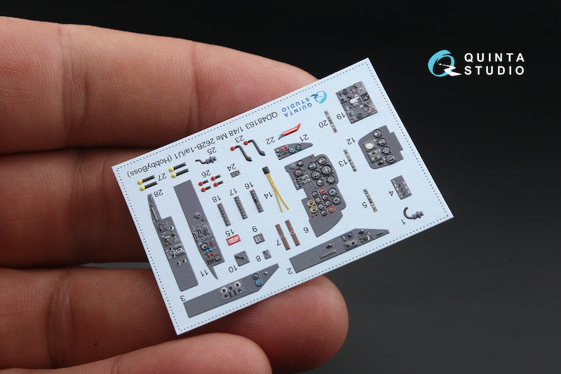 Quinta Studio QD48163 1:48 Me-262B-1a/U1 3D Interior Decal