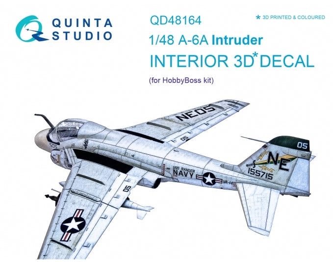 Quinta Studio QD48164 1:48 A-6A Intruder 3D Interior Decal
