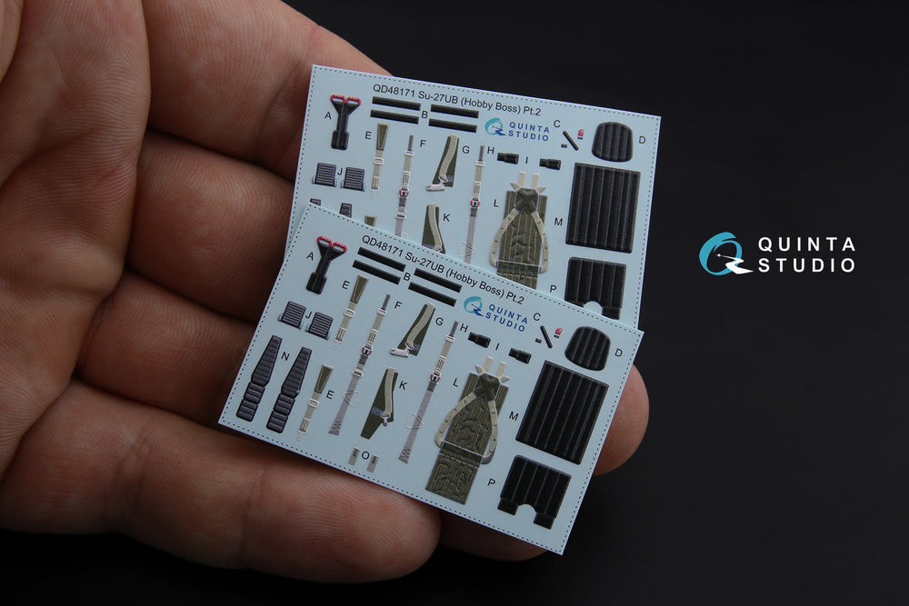 Quinta Studio QD48171 1:48 Sukhoi Su-27UB 3D-Printed Interior Decals