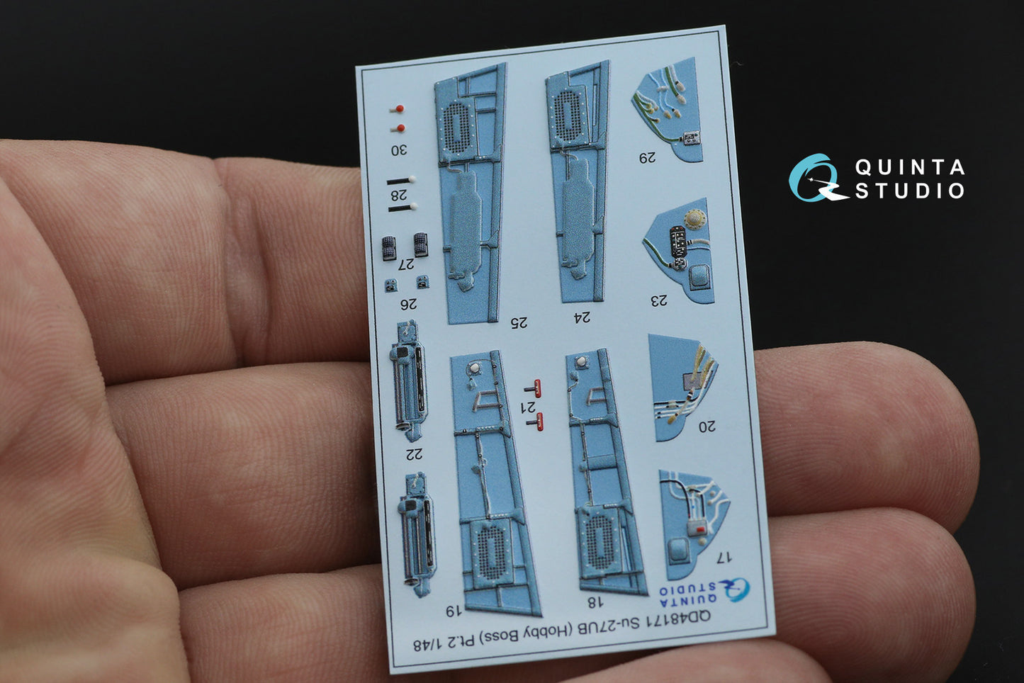 Quinta Studio QD48171 1:48 Sukhoi Su-27UB 3D-Printed Interior Decals