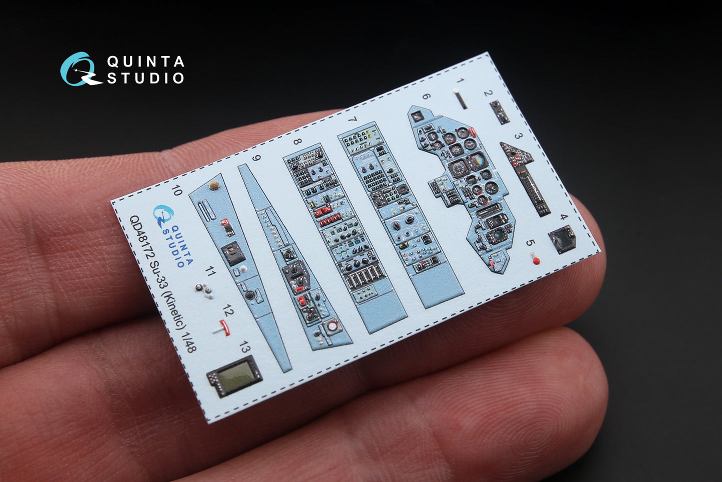 Quinta Studio QD48172 1:48 Sukhoi Su-33 3D-Printed Interior Decals