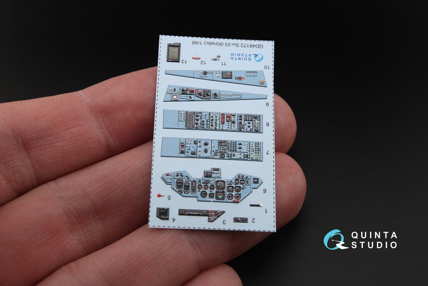 Quinta Studio QD48172 1:48 Sukhoi Su-33 3D-Printed Interior Decals