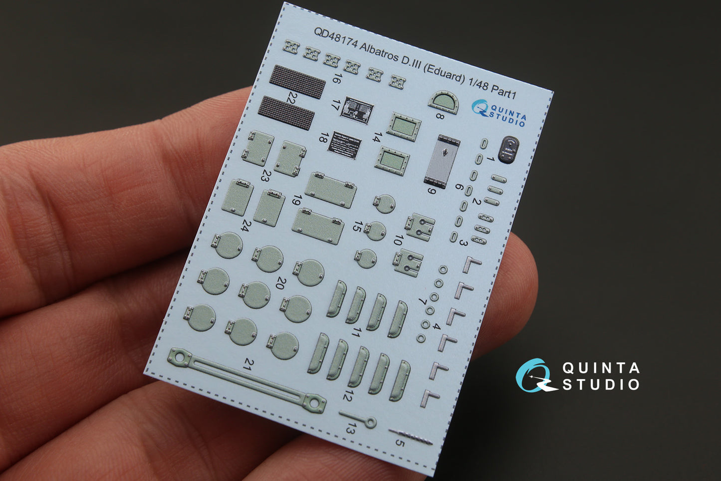 Quinta Studio QD48174 1:48 Albatros D.III 3D-Printed Interior Decals