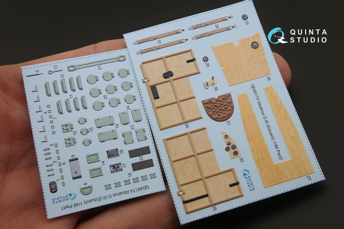Quinta Studio QD48174 1:48 Albatros D.III 3D-Printed Interior Decals