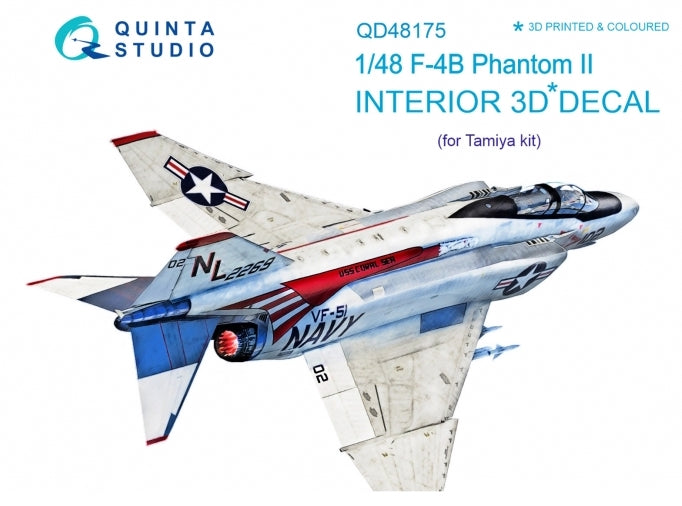 Quinta Studio QD48175 1:48 F-4B Phantom 3D Interior Decal